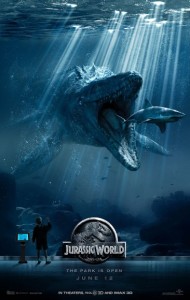 Movie poster for Jurassic World - Mosasaurus version