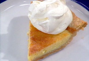 Emeril's Buttermilk Pie from the Last Chance Diner pin board