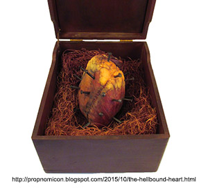 Mummified heart gaff from Propnomicon