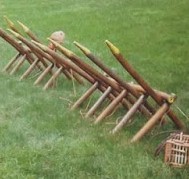 spiked barricades for LARP created by Mar Omega